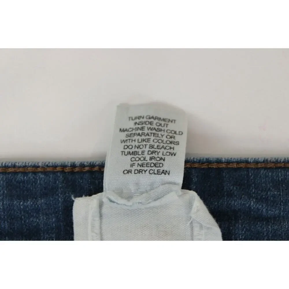For The Republic Two Tone Denim Ankle Jeans Raw Hem Women 10 / 29 Blue Pants - Picture 10 of 10